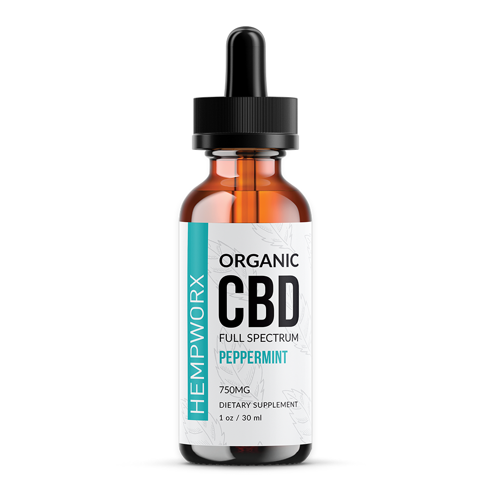 Full Spectrum CBD Oil (Peppermint, Organic)